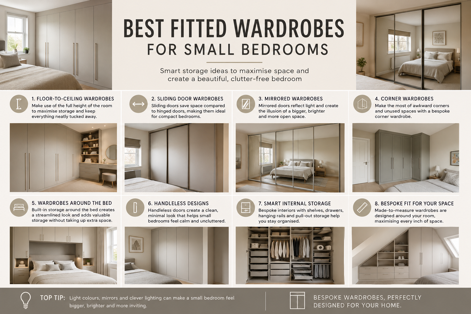 Best Fitted Wardrobes for Small Bedrooms