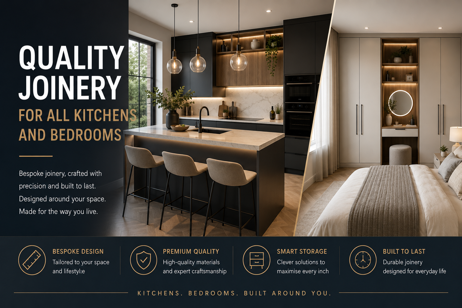 Quality Joinery for All Kitchens and Bedrooms by DFittings